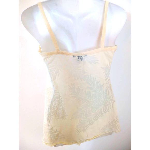 Kenneth Cole Ivory Sheer Leaf Handkerchief Top - Picture 8 of 9